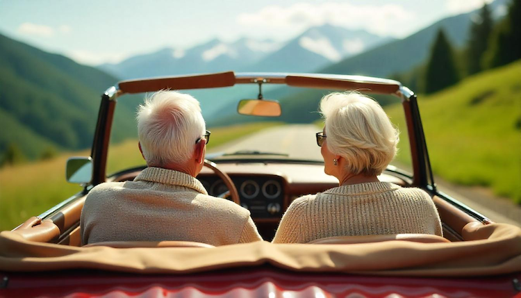 Mit dem Cabrio in die Berge
