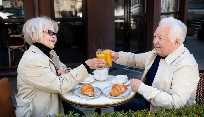 Frühstück in netter Gesellschaft